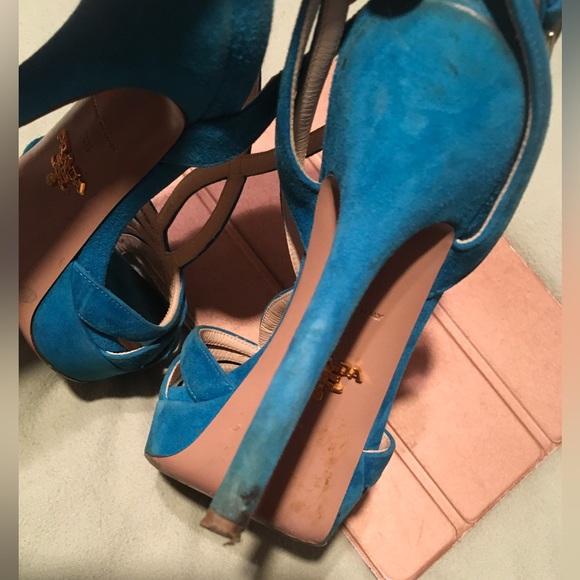 Prada Beautiful Platform High Heels Euro Size 38 / US 7.5 - Picture 6 of 16